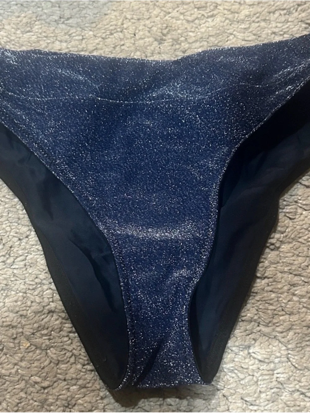 triangl swimwear Sparkle Navy Shimmery Bikini Set